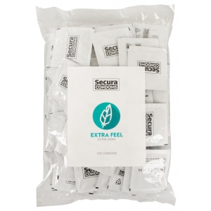 Secura Condoms Préservatifs fins Extra Feel x100