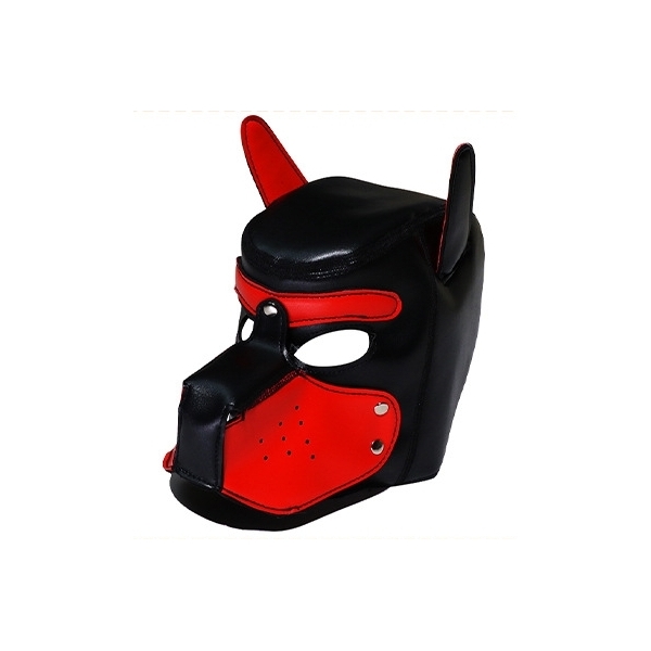 Capuz para cão de peluche vermelho