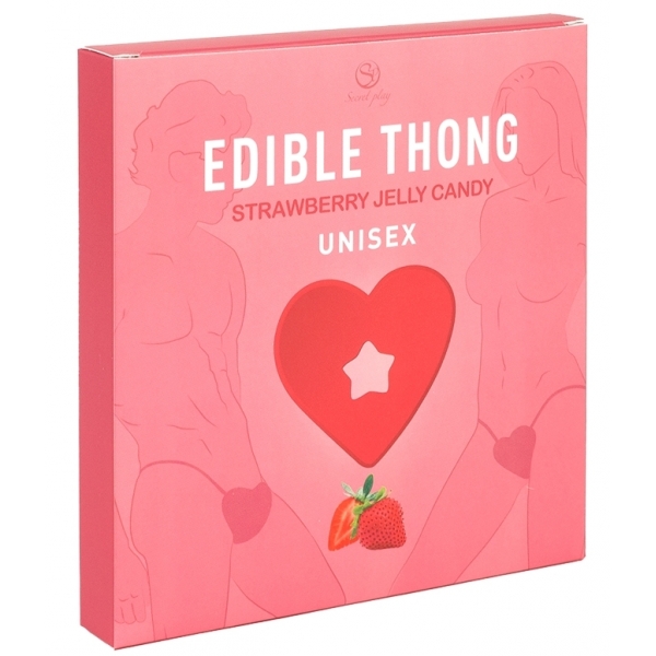 Comestible Thong Strawberry Champagne 36g