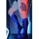 Chaussettes hautes Hypnotix Noir-Bleu