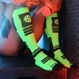 Chaussettes hautes HYPNOTIX Breedwell Noir-Vert neon