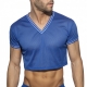 Crop Top Slam V-Neck Bleu