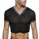 Crop Top Slam V-Neck Black