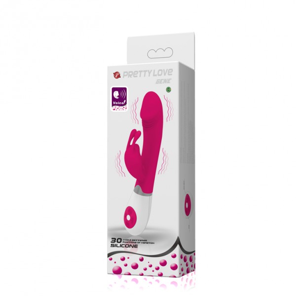 Vibro Rabbit Gene controllo vocale rosa