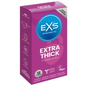 EXS Extra Safe thick condoms x12