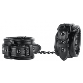 Black Lined Ankle Cuffs