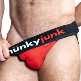 OXJOK by Oxballs OXJOK HUNKER Comfy Pouch Slider Jock Red Hot