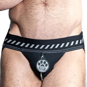 OXJOK by Oxballs OXJOK DOGPACK 6-Tag Dog Jock Black / Silver 