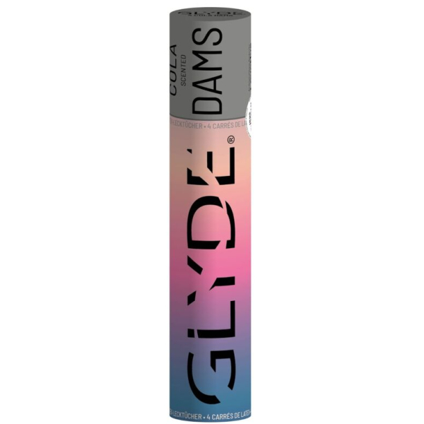 Glyde Dams Cola latex dams x4