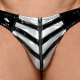 Braguita sexy Vinyl Raft Negro-Plata