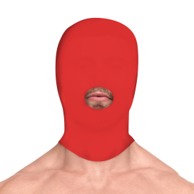 Ouch! Cagoule Submission Mask Rouge