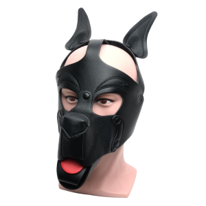 665 665 Playful Pup Hood All Black