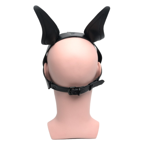 665 Playful Pup Hood All Black