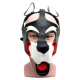 Puppy 665 Mask White and Red