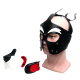 665 Playful Pup Hood Black/White/Red