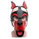 665 Playful Pup Hood Black/Red/White