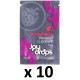 Paquete de 10 vainas de lubricante con sabor a fresa 5mL