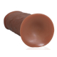 Dildo Extra Thick 20.5 x 6.5cm Brown