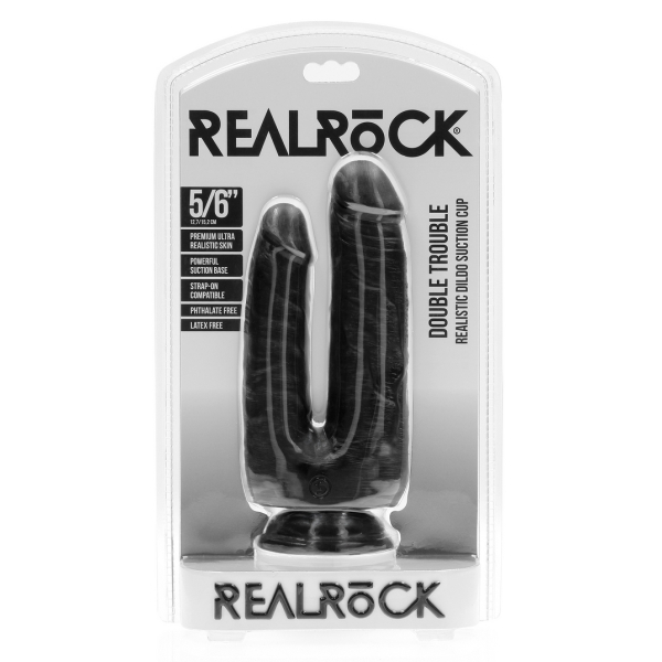 Dildo Double Trouble 15 x 4,5cm Preto