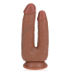 Dildo Double Trouble 15 x 4,5 cm marrone