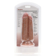 Dildo Duplo Dois Em Um 15,5 x 6,5cm Castanho