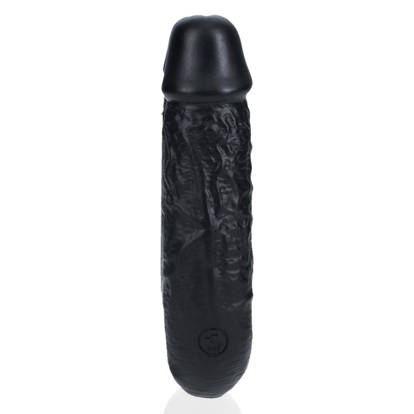 Dildo duplo em forma de U 12 x 3cm preto