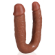 Double Gode U SHAPE 12 x 3cm Marron