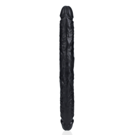 Real Rock Double Gode STRAIGHT SLIM 30.5 x 3.5cm Noir