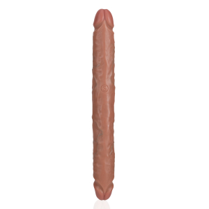 Real Rock Double Gode STRAIGHT SLIM 30.5 x 3.5cm Marron