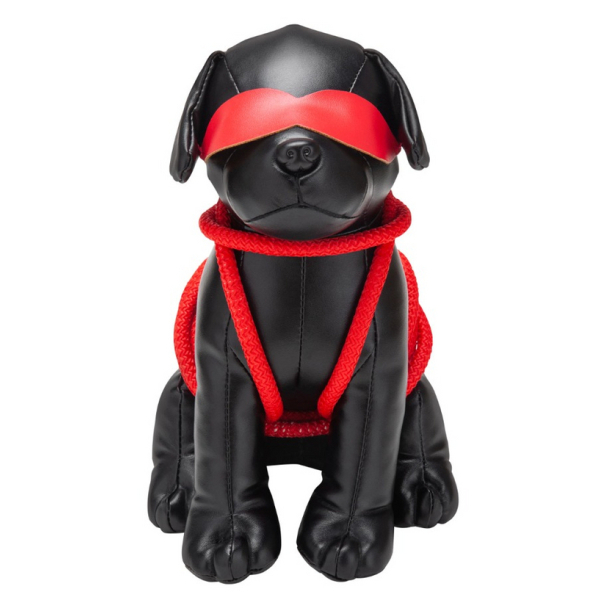 Chien en Simili Rover 24cm Noir