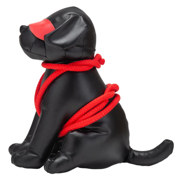 Chien en Simili Rover 24cm Noir