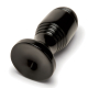 Plug anal RIBBED PLUG 10.5 x 5 cm Noir