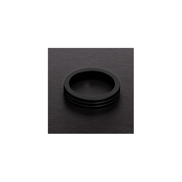 Cockring a coste Triune Black 10 mm