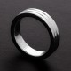 Cockring Ribbed Metall 10mm