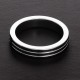 Cockring Ribbed Metall 10mm