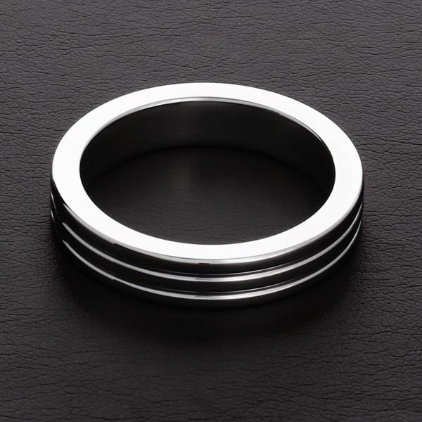 Ribbed Metal Cockring 10mm