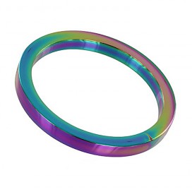 Ciondolo in metallo arcobaleno 8 mm