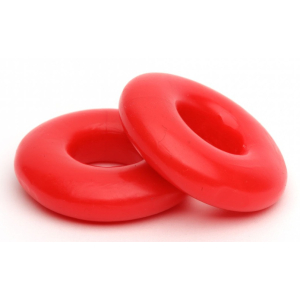 Sport Fucker Lot de 2 Cockrings souples Stacker 20 mm Rouges