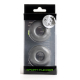 Lot de 2 Cockrings souples Stacker 20 mm Gris