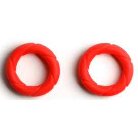 2er-Set Cockrings Ready Rings Rot