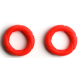 Lot de 2 Anneaux péniens Silicone READY RINGS 28 mm Rouges