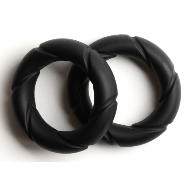 2er-Set Cockrings Ready Rings Schwarz