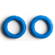 Lot de 2 Anneaux péniens Silicone READY RINGS 28 mm Bleus