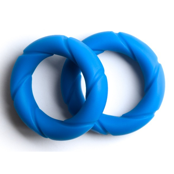 2er-Set Cockrings Ready Rings Blau