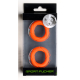 Lot de 2 Anneaux péniens Silicone READY RINGS 28 mm Orange