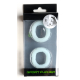 Lot de 2 Cockrings Silicone READY RINGS 28 mm Phosphorescents