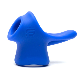 Sport Fucker Ballstretcher Silicone Big Tailslide 30 mm - Hauteur 50 mm Bleu