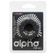 CalExotics Alpha Liquid Silicone Prolong Tread Ring Black