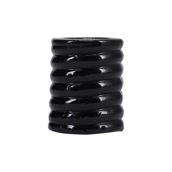 De Cage Cockring 25 mm - Lengte 5 cm Zwart