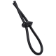 Anneau pénien ajustable LASSO DOUBLE Noir